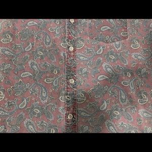 Paisley Button up size large